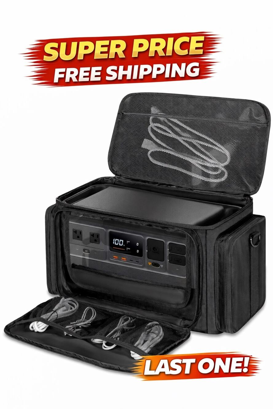 Portable Station Carrying Case Compatible with DJI 1000 Power Station Generator,